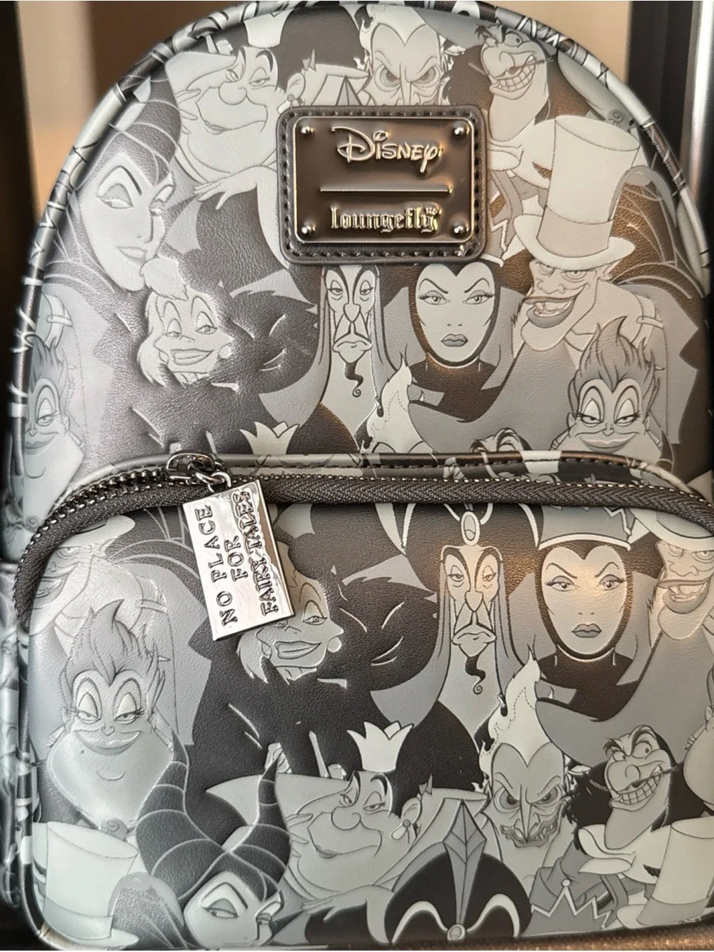 Loungefly Disney Villains AOP Debossed Backpack NWT